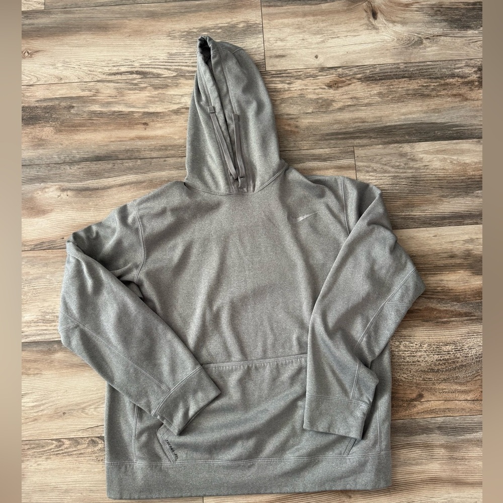 Nike Therma-FIT pullover hoodie Gray Large Comfy Cozy